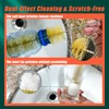 9-Pack Thin Long Handle Bottle Brushes with Boar Bristle &