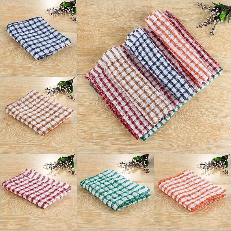 MAS International Vintage Kitchen Terry Tea Towels, 100% Cotton Pack