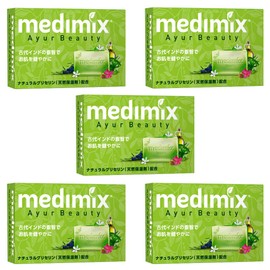 medimix Medimix Aroma Soap, Fresh Green, 5 Pieces, 4.4 oz (125 g), Medimix Natural Glycerin