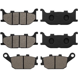 Cnornus Front and Rear Brake Pads for Yamaha FZ6 Fazer 600 2004-2007 FZ6 Fazer 2006-2007 XJ6-SP Diversion 600 2013 XJ6 SP 2013 XJ6-F Diversion 600 2013
