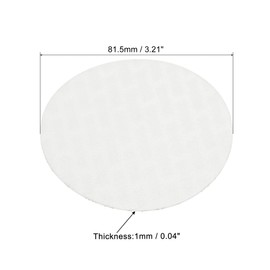 PATIKIL 81.5mm/3.21" Foam Lid Liner, 100 Pack PS Foam Resistant Tamper Pressure Sensitive Seal for Bottle Cap Liners Seals