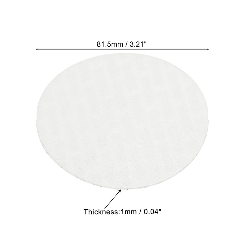 PATIKIL 81.5mm/3.21" Foam Lid Liner, 100 Pack PS Foam Resistant