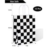 ADIDO EVA Black and White Checkered Gift Bags Checkered Racing