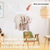 Zoyiancy 2pcs Wall Mounted Clothes Rack, Foldable Laundry Coat Racks,