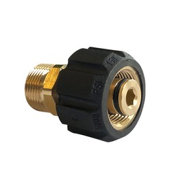 5000PSI Pressure Washer Adapter, Metric M22 15mm Female Thread to M22 14mm Male Fitting.