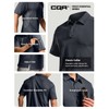 CQR Men's Polo Shirts, Tactical Short Sleeve Golf Performance Shirts,