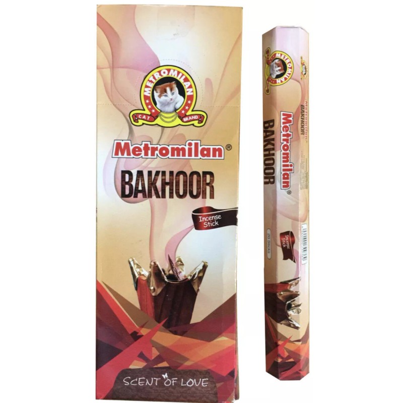 Original Metromilan Bakhoor Incense Sticks 6 Rolls (20 Sticks each)