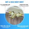 Brushed Nickel Handheld Warm Water Bidet Sprayer Mounted on The