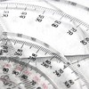 360 Degree Protractor Round Ruler Gauge Angular Drafting Tools Circle