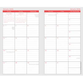 Graphique 2 Year Pocket Planner | 29 Month Organizer, Aug. 2024 – Dec. 2026 | Monthly Calendar & Notes Spreads | Marked Holidays | Vintage Floral | 3.75” x 6"