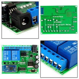 2 Channel Bluetooth Relay Wireless Remote Control Switch LED Motor Bluetooth 4.0 Relay Module for IOS Android