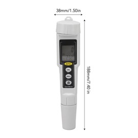 Digital Salinity Tester Portable Waterproof High Accuracy LCD Salinity Meter for Seawater Aquarium Mariculture