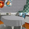 Fabric Tablecloth, Textile Table Linen, Cotton Polyester, Washable, Plain Ornamental