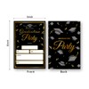 LoaHak Graduation Party gold black Invitations Graduation Invite Cards with