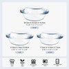 Set of 6 Round Glass Casserole Dishes, Nesting Glass Baking