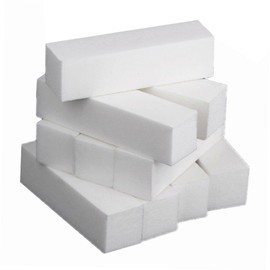 FOMIYES 20pcs High Density Nail Grinding Buffer Sponge Files White Nail Polisher for Manicure and Pedicure for Home and Professional Use