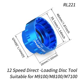 Phidinova 12-Speed Crank Removal Tool, Lock Ring Installation Tool Compatible with Shimano Mountain Bike Road Bicycle MTB Crankset