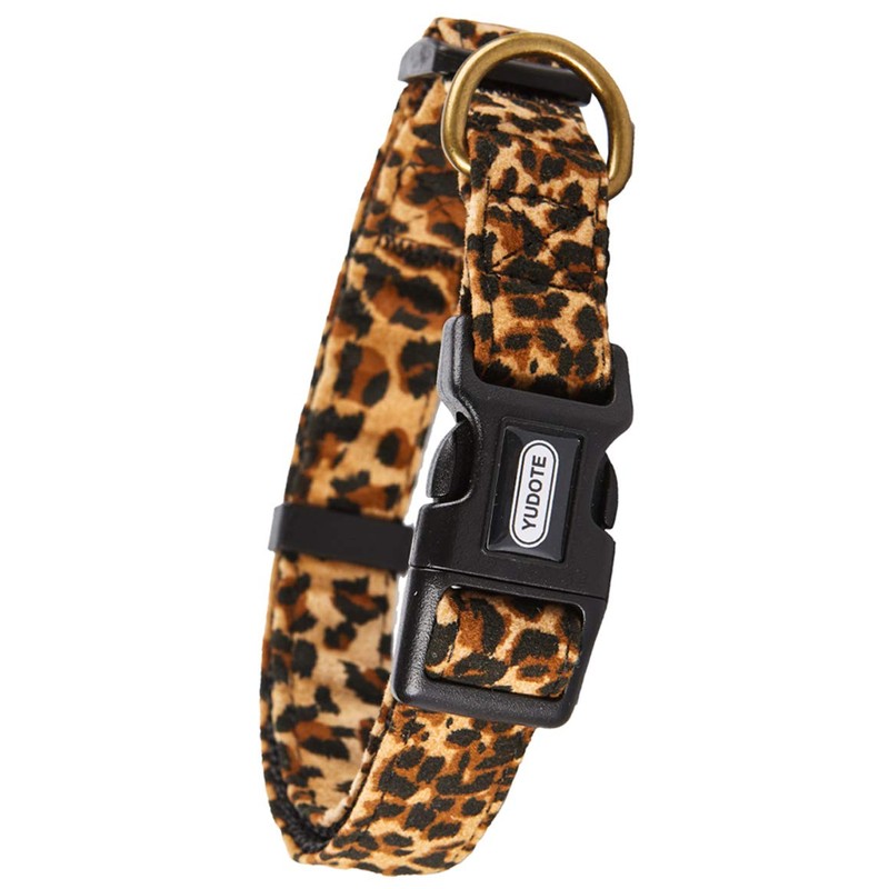 YUDOTE Adjustable Nylon Collar Premium Soft Flocking Fabric with Elegant