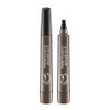 Beneath Eyebrow Pen, 2024 Upgraded Natural Brows Eyebrow Pen, Waterproof Microblading Eyebrow Pen 4 Fork Tip, Smudge Proof Eyebrow Pencils, Waterproof Eyebrow Pen (04 gray brown)