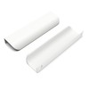 goldenwarm 10Pack White Edge Pull Handles 128mm White Cabinet Handles