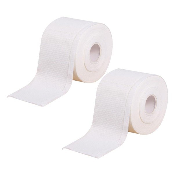 TOVINANNA 2 Rolls Thickened Disposable Cotton Face Towels for Makeup