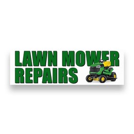 LAWN MOWER REPAIR Vinyl Banner (Size Options) Small - 24x60