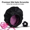 RosyReeds Satin Bonnet for Sleeping Women with Tie Band (Pink)