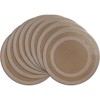 PIGCHCY Round Placemat Set of 8 Vinyl Washable Kitchen 15