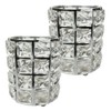 Crystal Cylindrical Makeup Brush Case Stand for Home Decor Makeup