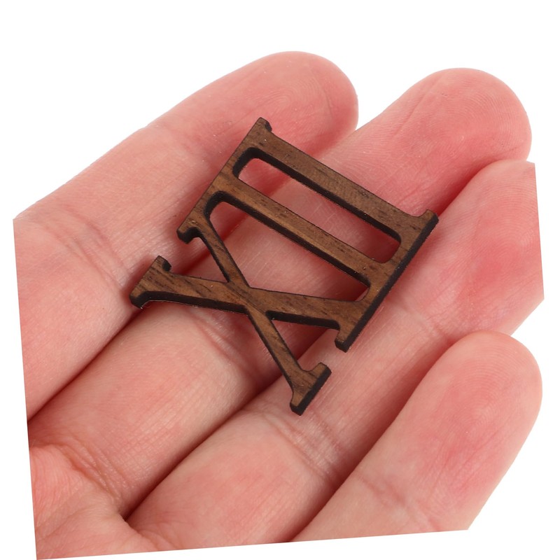 Angoily 1set DIY Roman Numerals Clock Numbers Kit Silent Movement