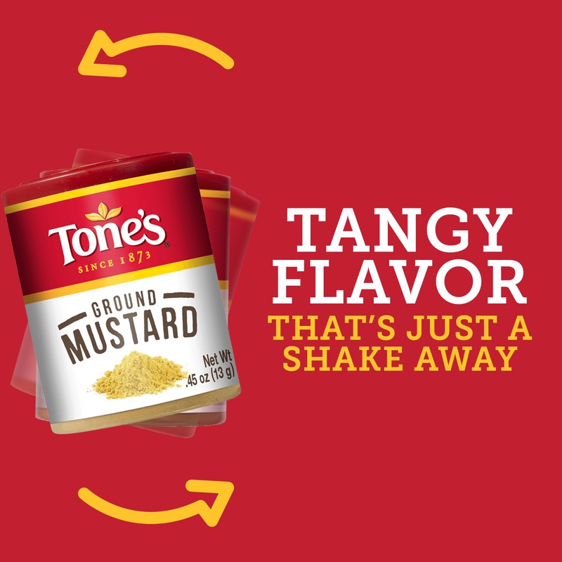 Tone's Ground Mustartd, 0.45 Ounce