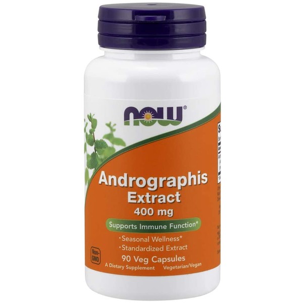 NOW Supplements, Andrographis Extract 400 mg (Standardized Extract), 90 Veg