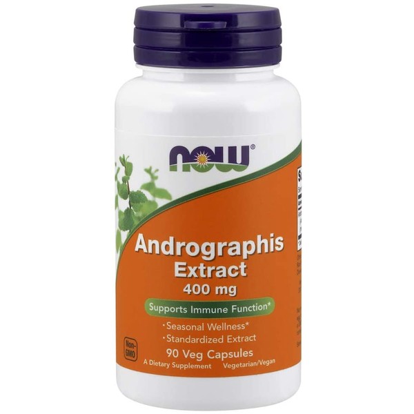NOW Supplements, Andrographis Extract 400 mg (Standardized Extract), 90 Veg Capsules