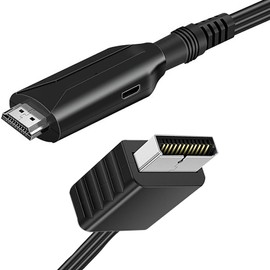 tunghey PS2 to HDMI Converter Adapter Video Converter PS2 to HDMI Adapter Cable for HDTV HDMI Monitor Supports All PS2 Display Modes 1M