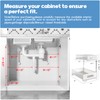 Biboraya 1 Pack 17IN Depth Under Sink Storage Organizer, Large