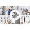 VEPEPE 6 Pcs Suction Hooks, Silver Stainless Steel Suction Hook,