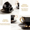 DUJUST Porcelain Tea Cup and Saucer Set with Spoon -
