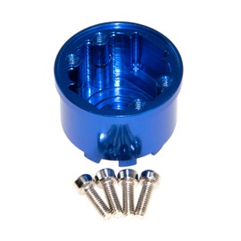 Differential Carrier Case 5681 Compatible with 1/10 Traxxas Summit Upgrade Rc Car Aluminum Alloy Diff Sheel Part Replacement(Blue)