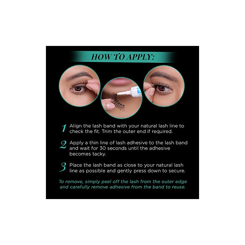 Ardell Ardell natural lashes false eyelashes babies black (4 pack)