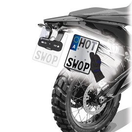 HotSwop Pro Basic Set [S], Number Plate Holder, Motorcycle, Frameless, Without Tools, High-End Material, Extreme Hold, Change System, Protection of License Plate, Go Offroad, Enduro, Supermoto