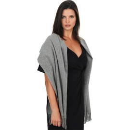 Ocomfly Scarf for Women - Gift Boxed, Ultra Soft and Warm, Cozy Shawl and Wrap, Pure Pashmina, Better than Cashmere, Oversized & Lightweight, Luxury Evening Womens Scarves - Grey