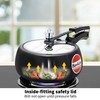 Hawkins 3.5 Litre Contura Black Pressure Cooker, Hard Anodised Inner