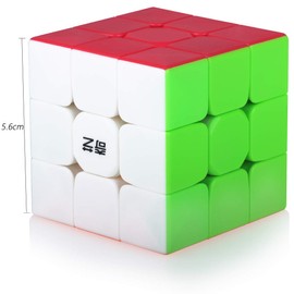 3x3 3x3x3 Cube,Speed Magic Cube 3x3,Easy Turning 3D Puzzle Cube Games Toy Gift for Kids Adults(Stickerless)