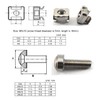 40Pcs M6 Cage Nuts Carbon Steel Nickel Plated Network Cabinet