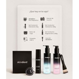 Skindion Beauty Kit: Tonificante y Rejuvenecedor Facial | Incluye: + Dispositivo facial de microcorriente +Gel Hidratante Facial 50gr + Gel Hidratante