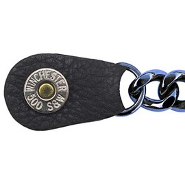 WINCHESTER .500 ON GUNMETAL/BLACK CHROME CHAIN VEST EXTENDER (set of 4)