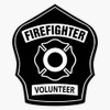 Firefighter Fire Department Fire Helmet Shield Sticker Bumper Sticker Vinyl
