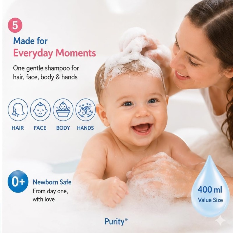Babyton Atopic Skin Shampoo for Babies 400ml – Gentle, Natural