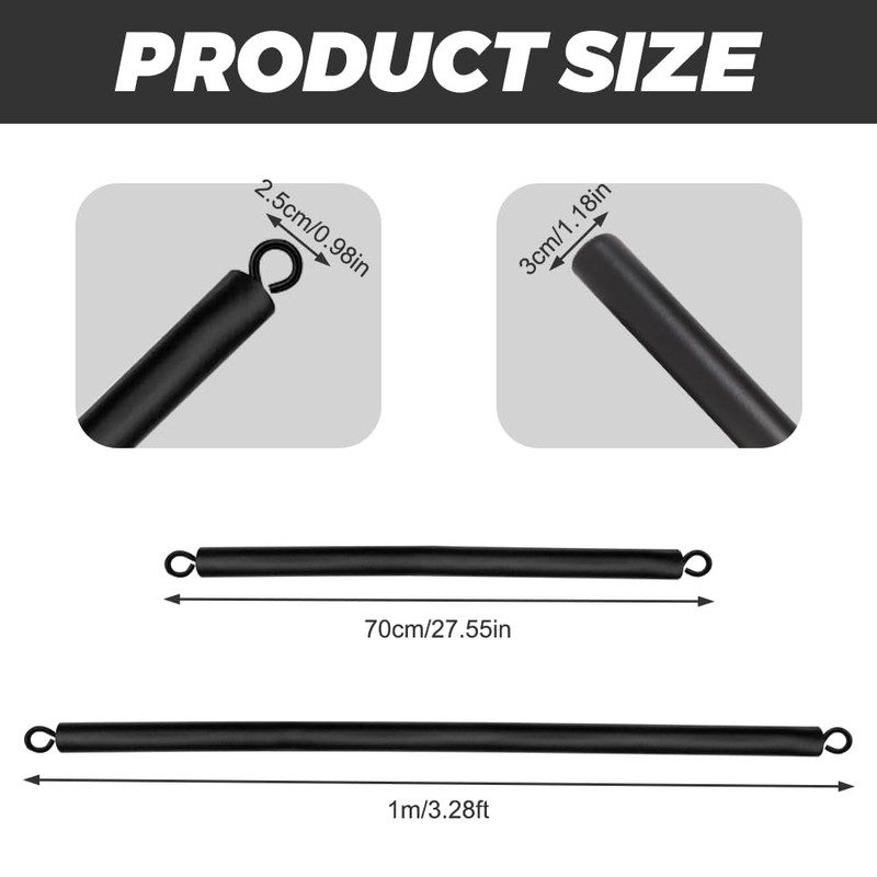 CLIUNT Resistance Band Bar, Portable Pilates Bar with Storage Bag,