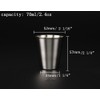 Yueton Set of 4 Stainless Steel Shot Cups Drinking Vessel